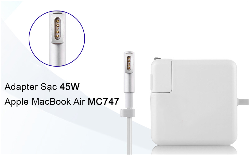 Hình minh họa Adapter Sạc 45W Apple MacBook Air MC747